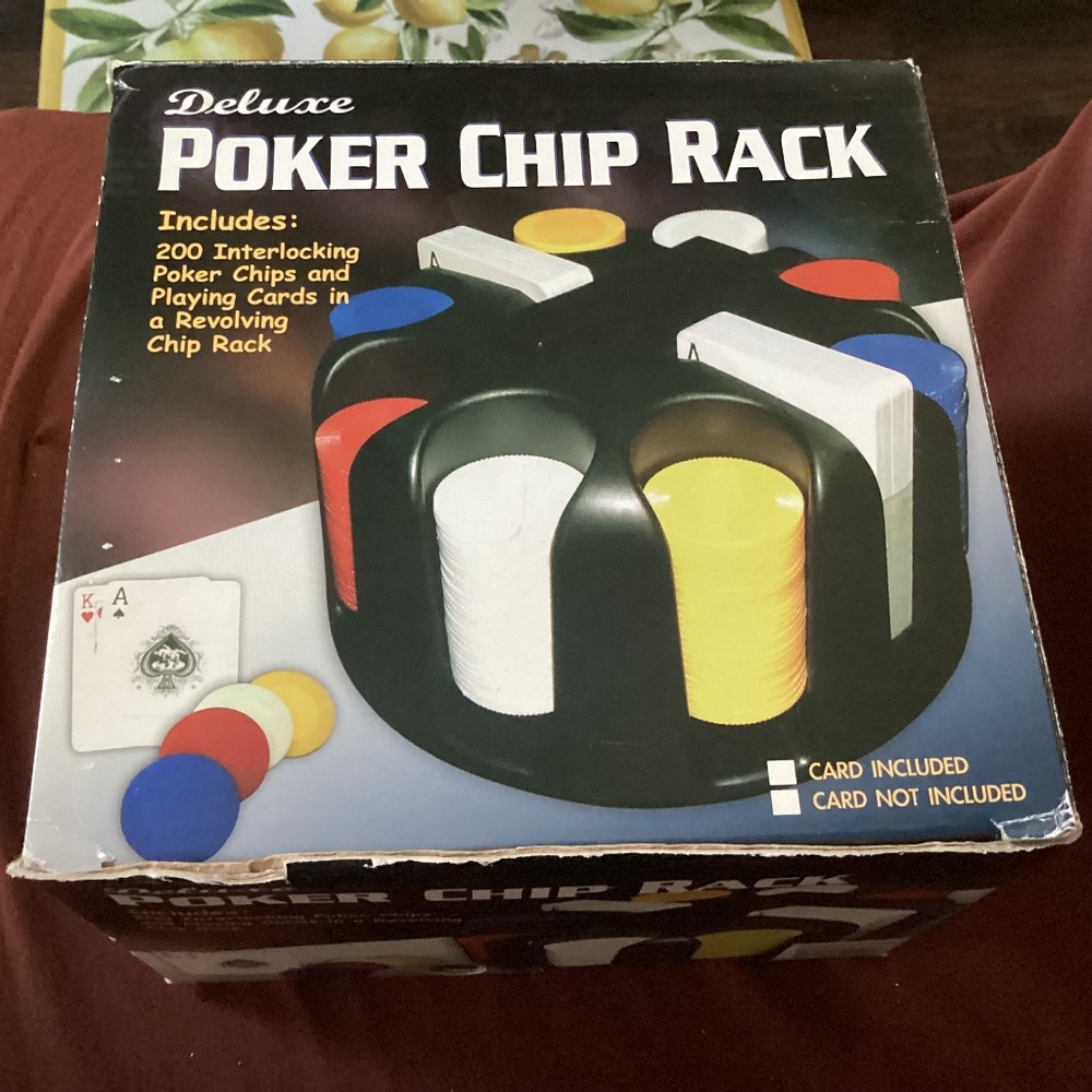 Deluxe Poker Chip Rack New
